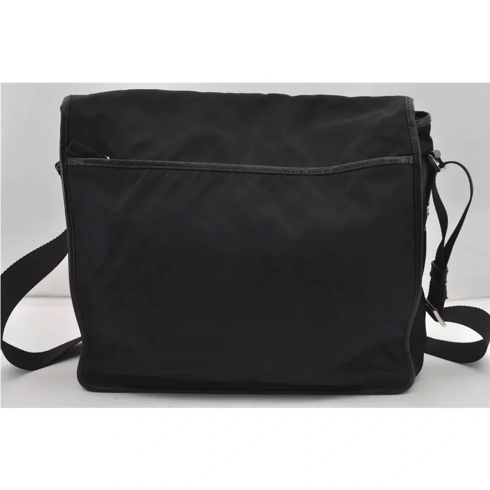 Prada Black Nylon Crossbody Messenger Bag